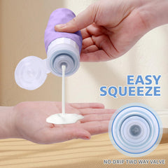 Silevoler triple leak-proof lid keeps liquids secure in luggage.