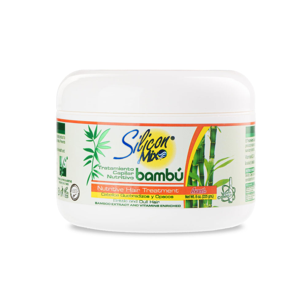 Silicon Mix Bambú, frasco del tratamiento capilar, aporta nutrición para un cabello más fuerte y brillante.