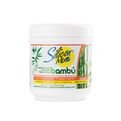 Silicon Mix Bamboo, envase de 16 onzas, tratamiento nutritivo para cabello fuerte y suave