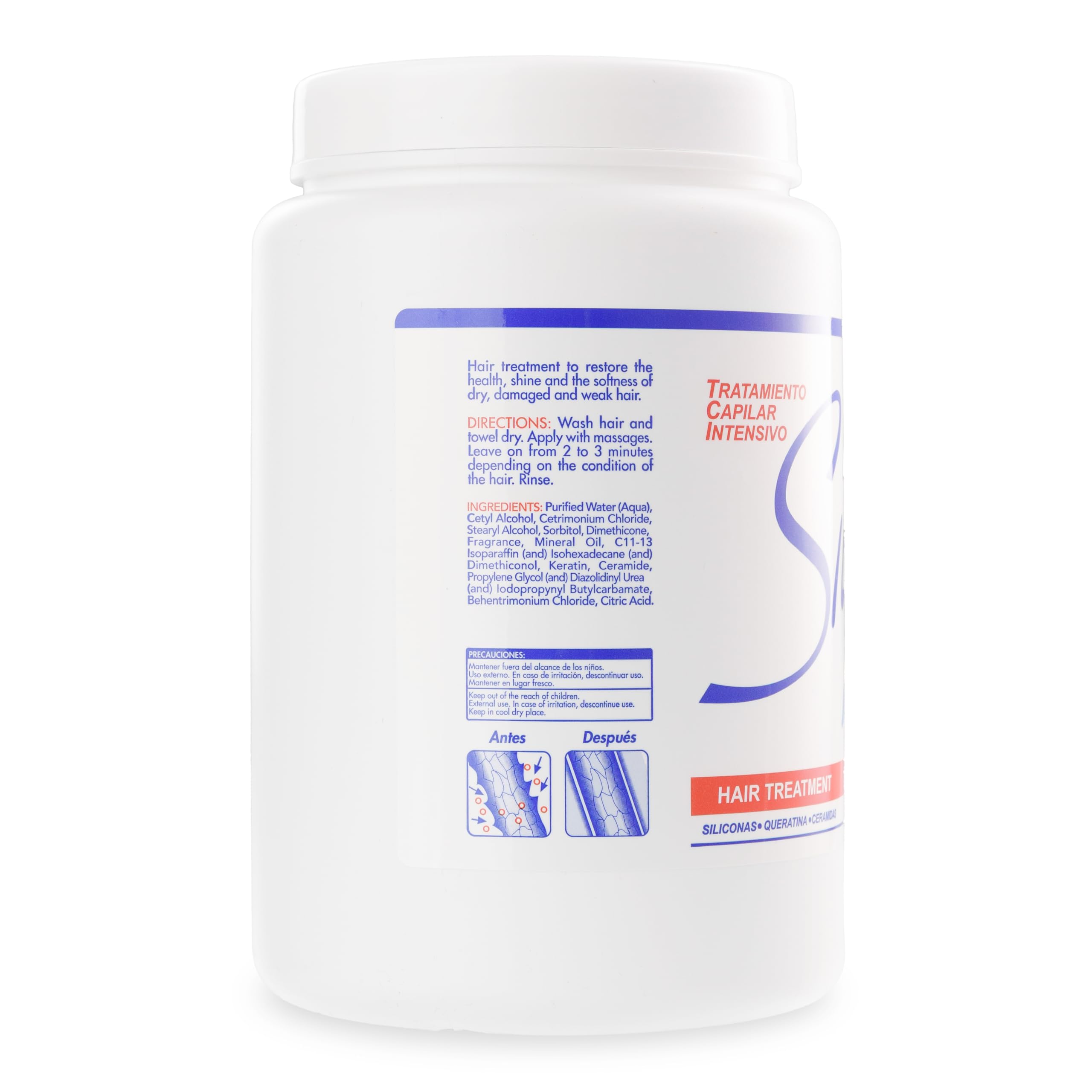 Silicon Mix Deep Conditioning Hair Mask 60oz applied to hair for softness