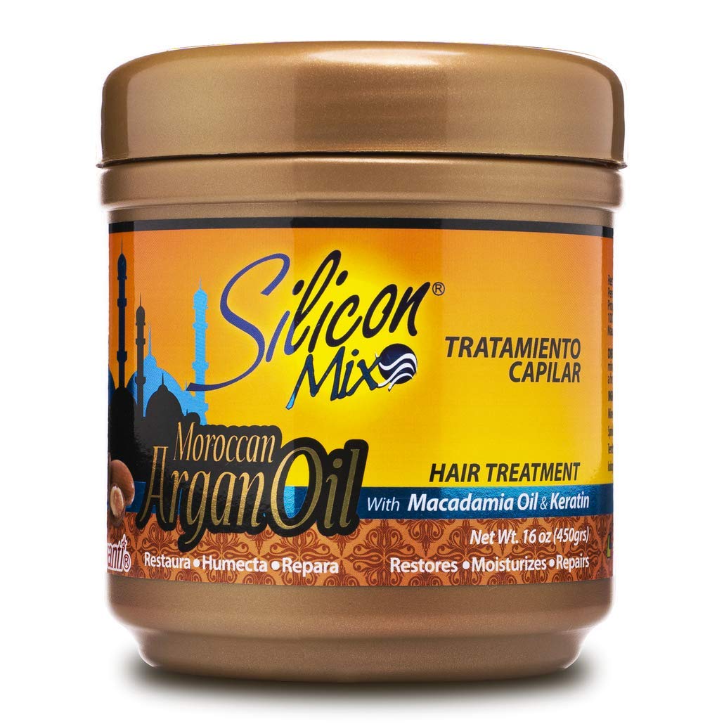 Silicon Mix tratamiento de aceite de argán 16oz para cabello suave y brillante