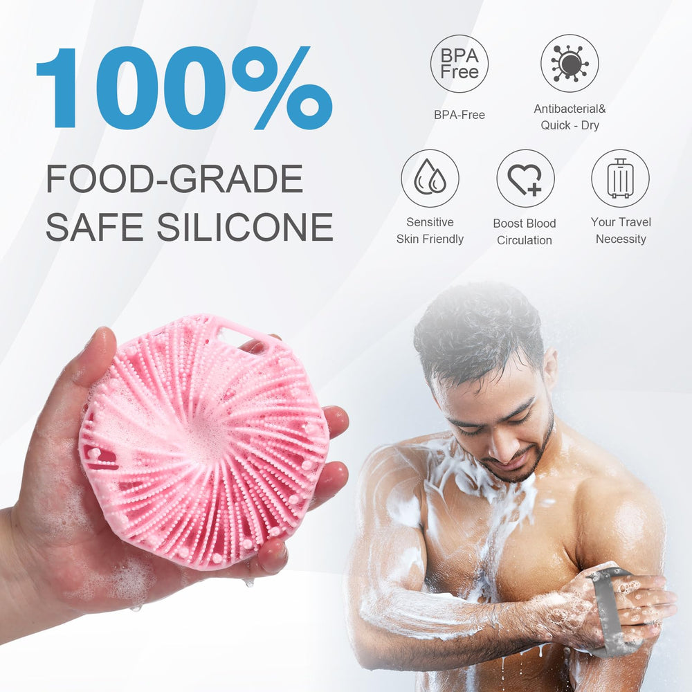 limpiador corporal de silicona con textura suave para masaje cómodo