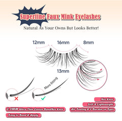 Siligli corner wispy 3D volume half eyelashes for enhanced outer lash flare
