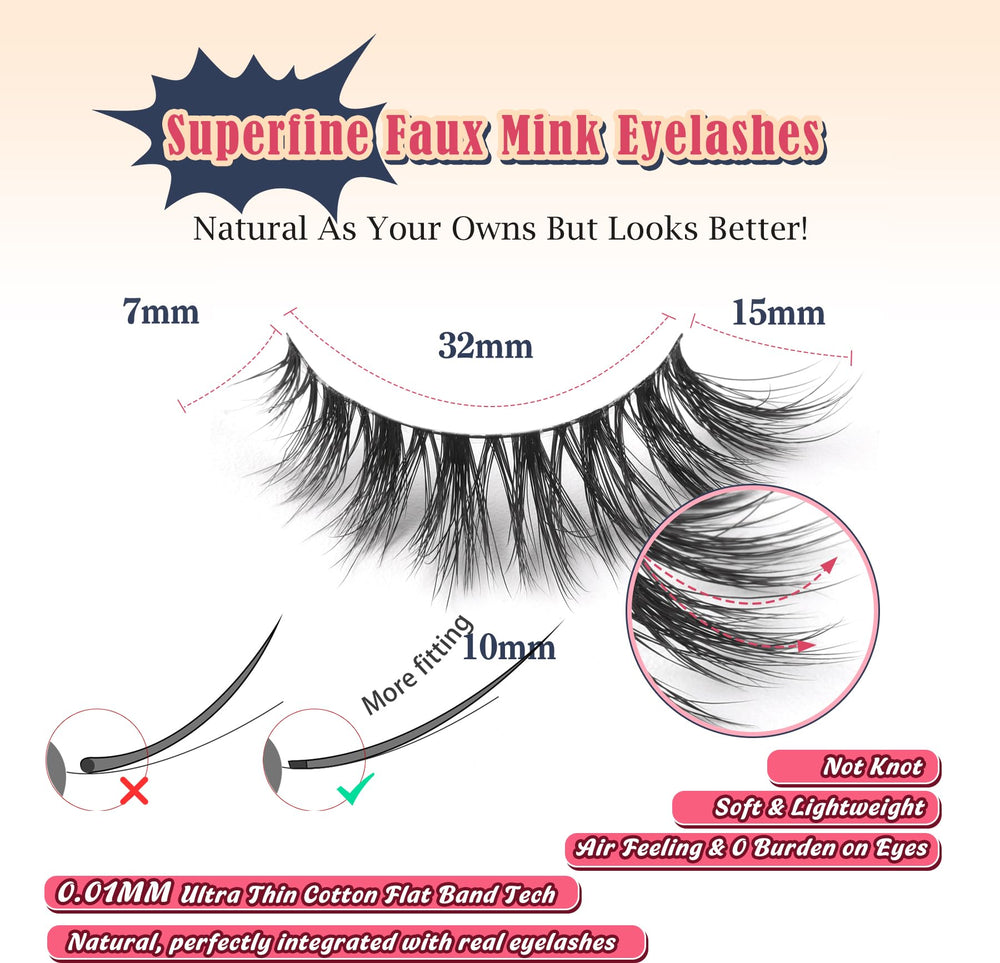Siligli Lashes 3D volume with crisscross roots for fuller, natural-looking lashes.