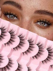 Siligli Lashes natural cat-eye 15mm wispy outer flare for a lifted, eye-enhancing look.