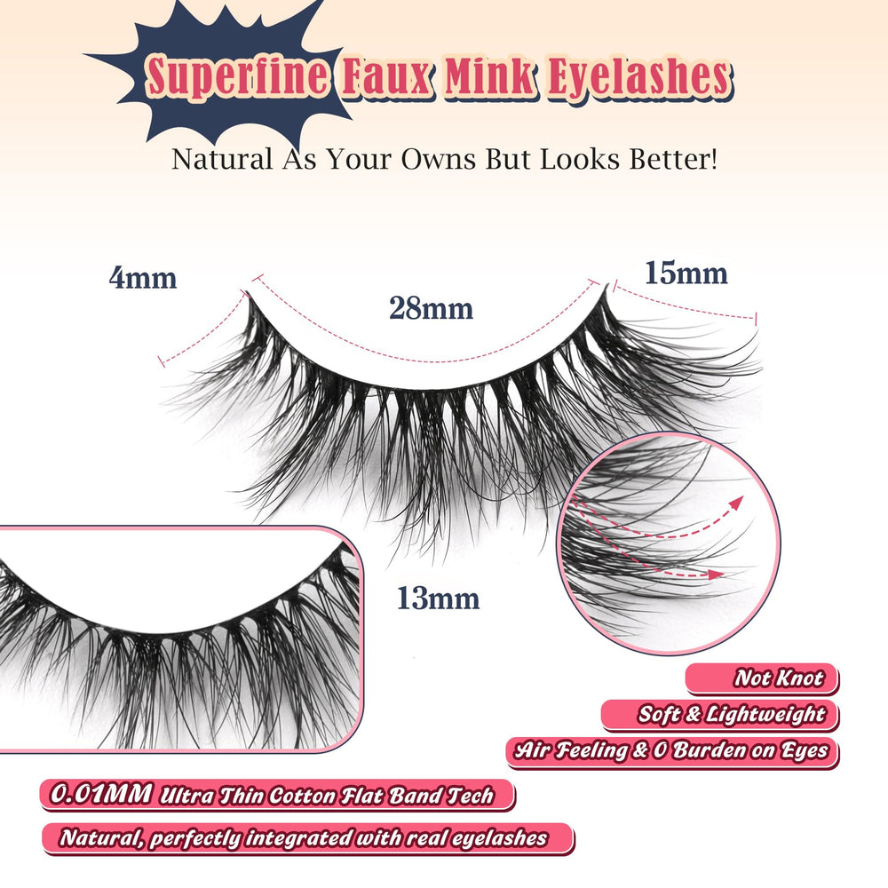 Siligli manga cat eyelashes with outer flare for defined eye shape