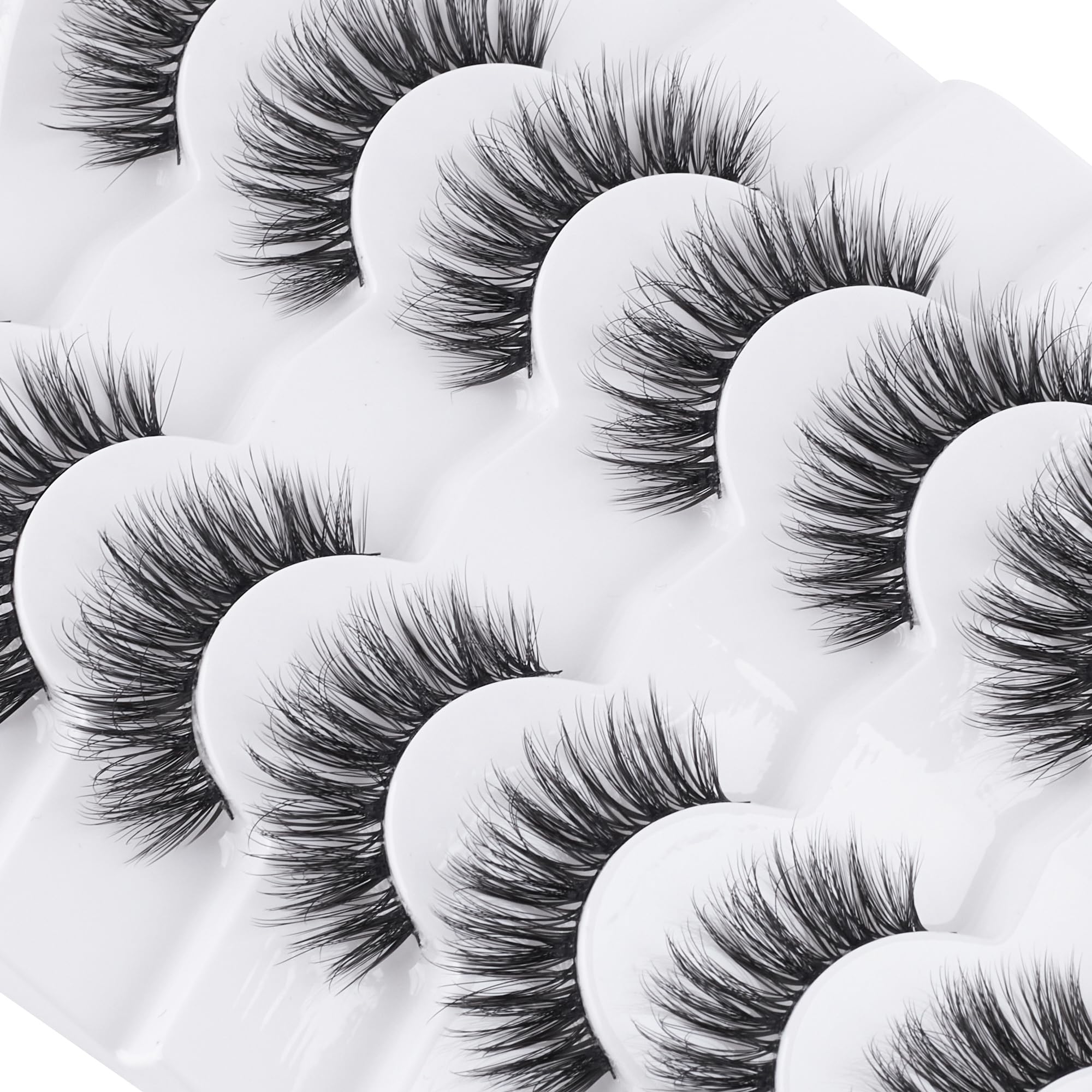 Siligli Wispy Lashes curl upturned eye look for brighter eyes