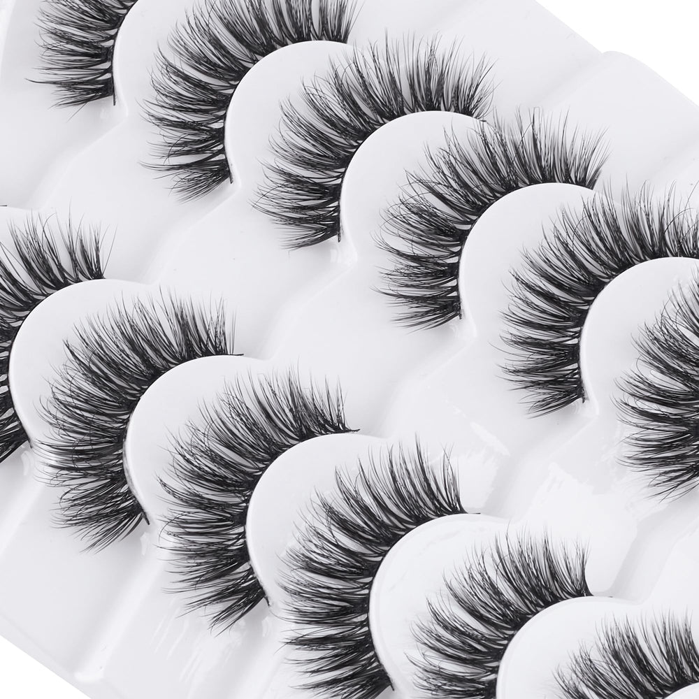 Siligli Wispy Lashes curl upturned eye look for brighter eyes