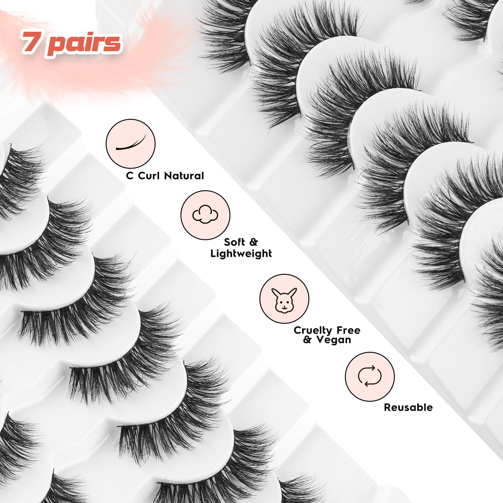 Siligli Wispy Lashes vegan and reusable pack for sustainable beauty