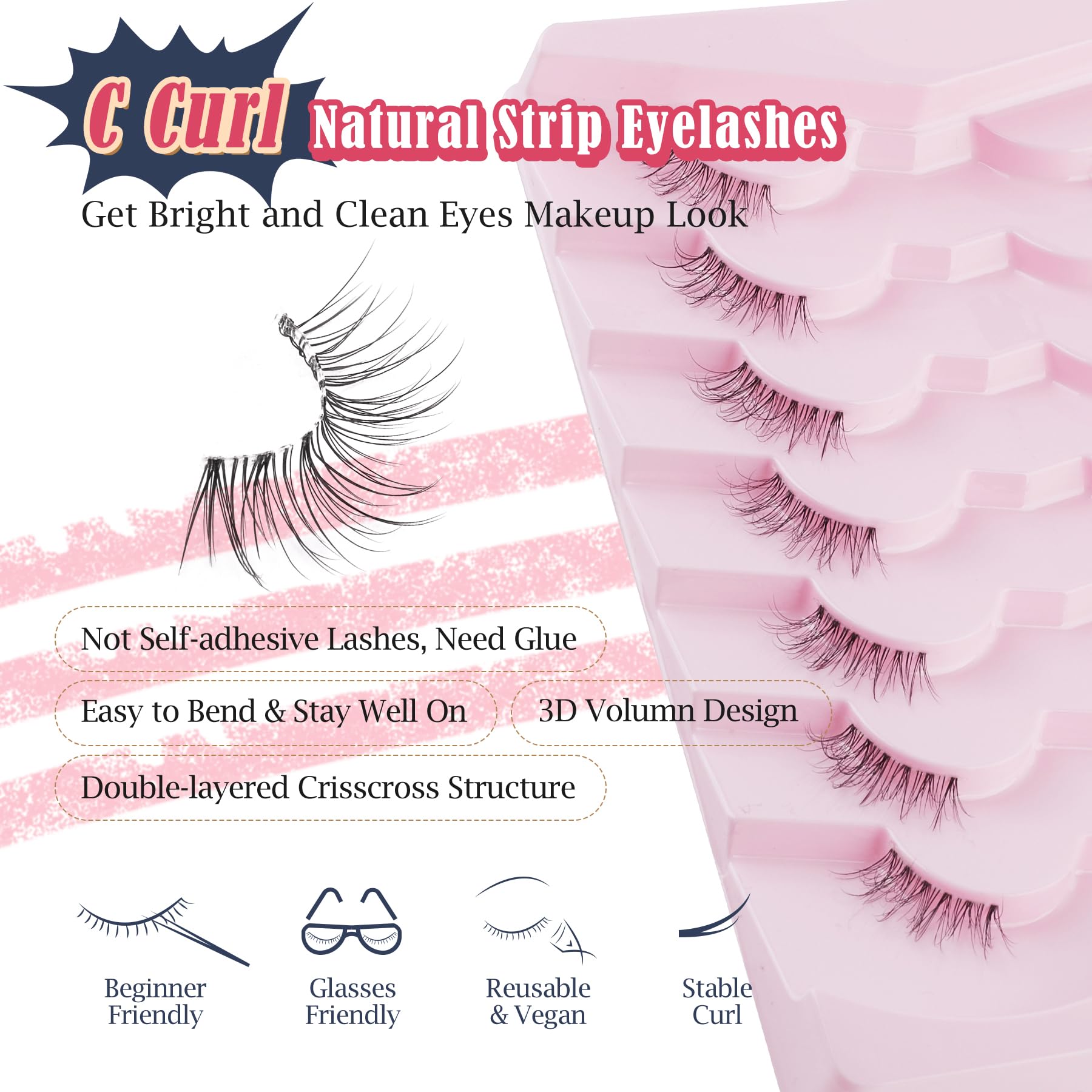 Siligli zero-point-one mm thin flat cotton band for featherlight, flexible wear