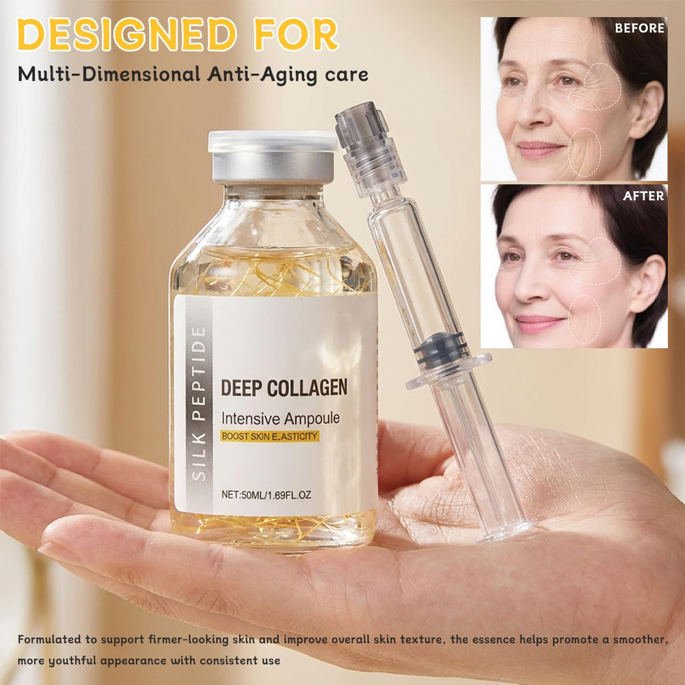 Silk Peptide Intensive Lifting Ampoule ayuda a suavizar líneas faciales visibles.