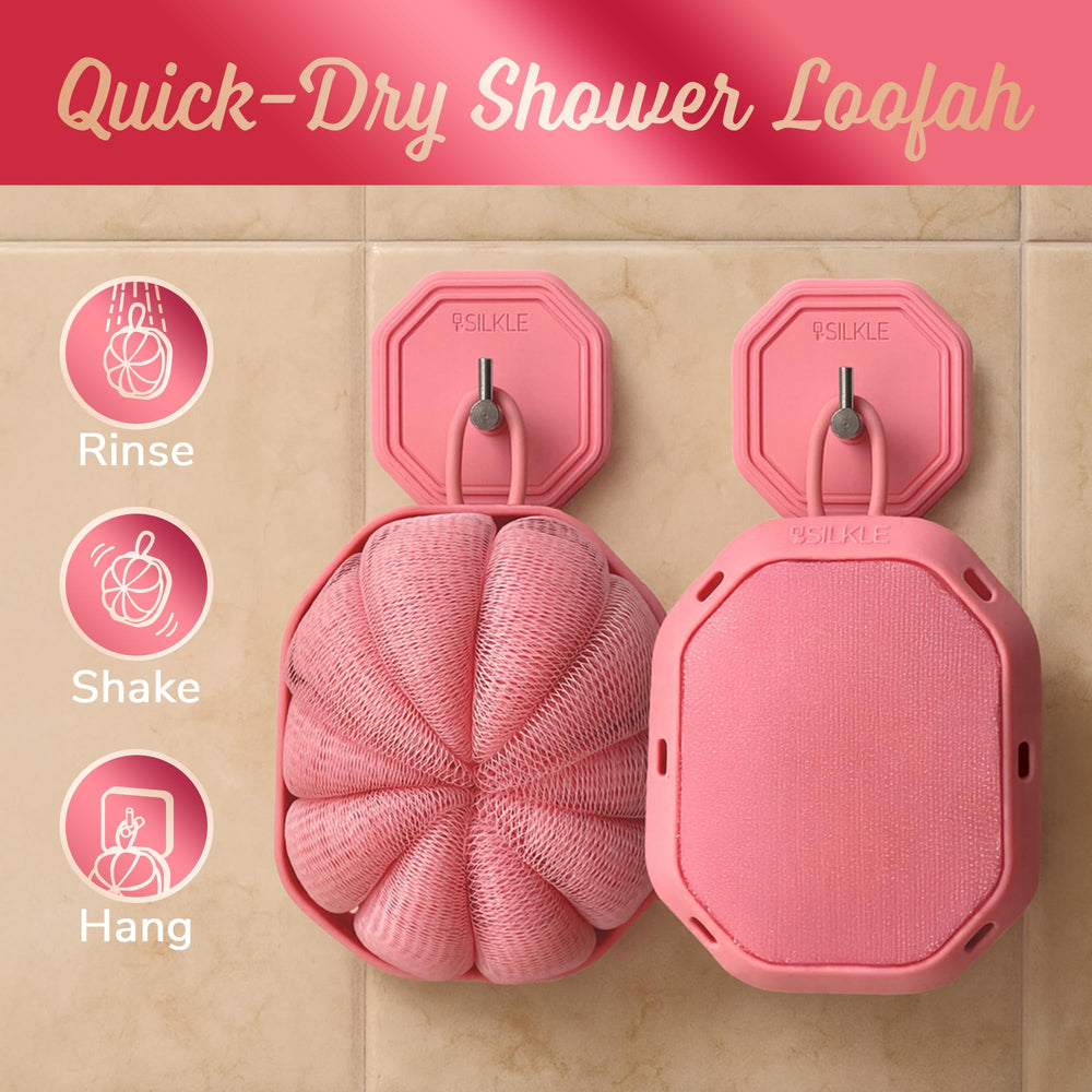 SILKLE quick-dry mesh creates rich lather while using less body wash.