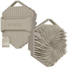 SILKLE silicone body scrubber closeup bristles deliver gentle, effective exfoliation