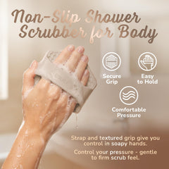SILKLE silicone body scrubber travel-friendly design for gym and on the go
