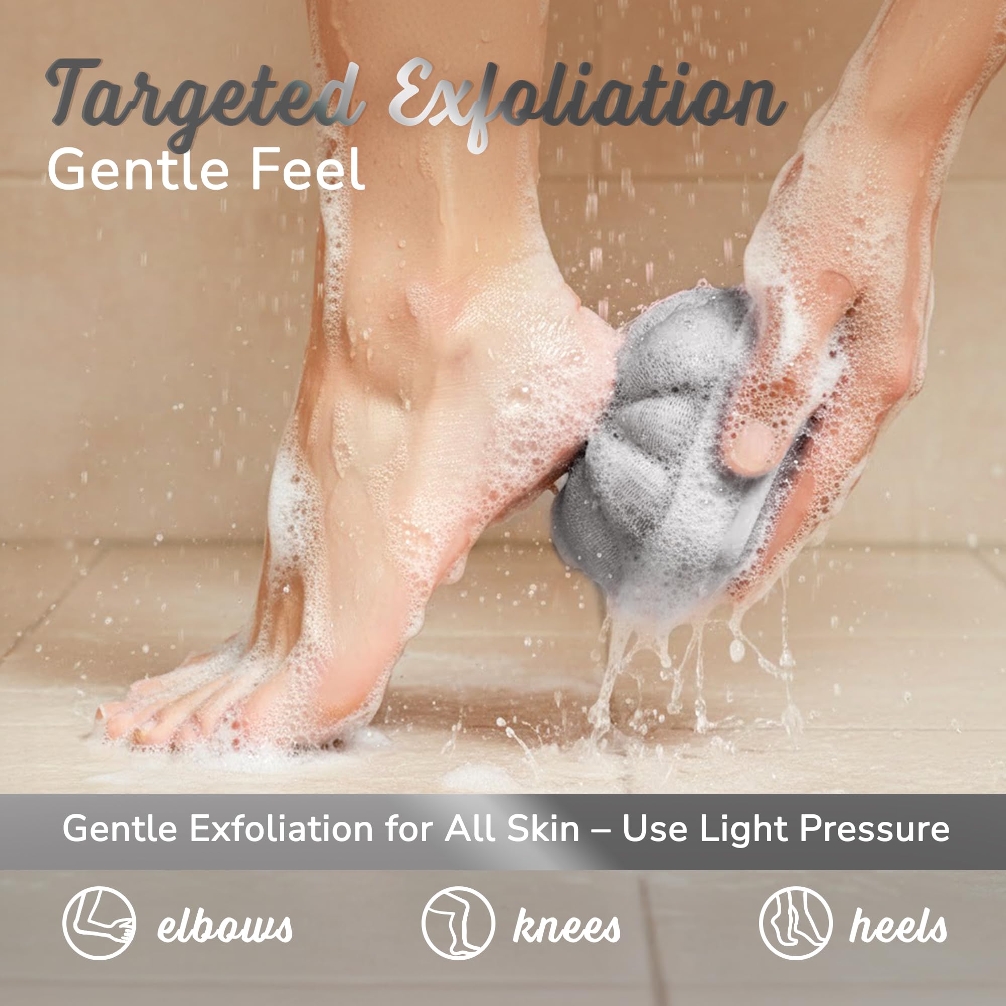 SILKLE travel-friendly loofah fits gym bag and showers