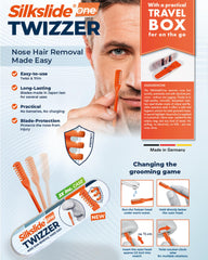 Silkslide One Twizzer twist-to-trim action shown for precise manual trimming.