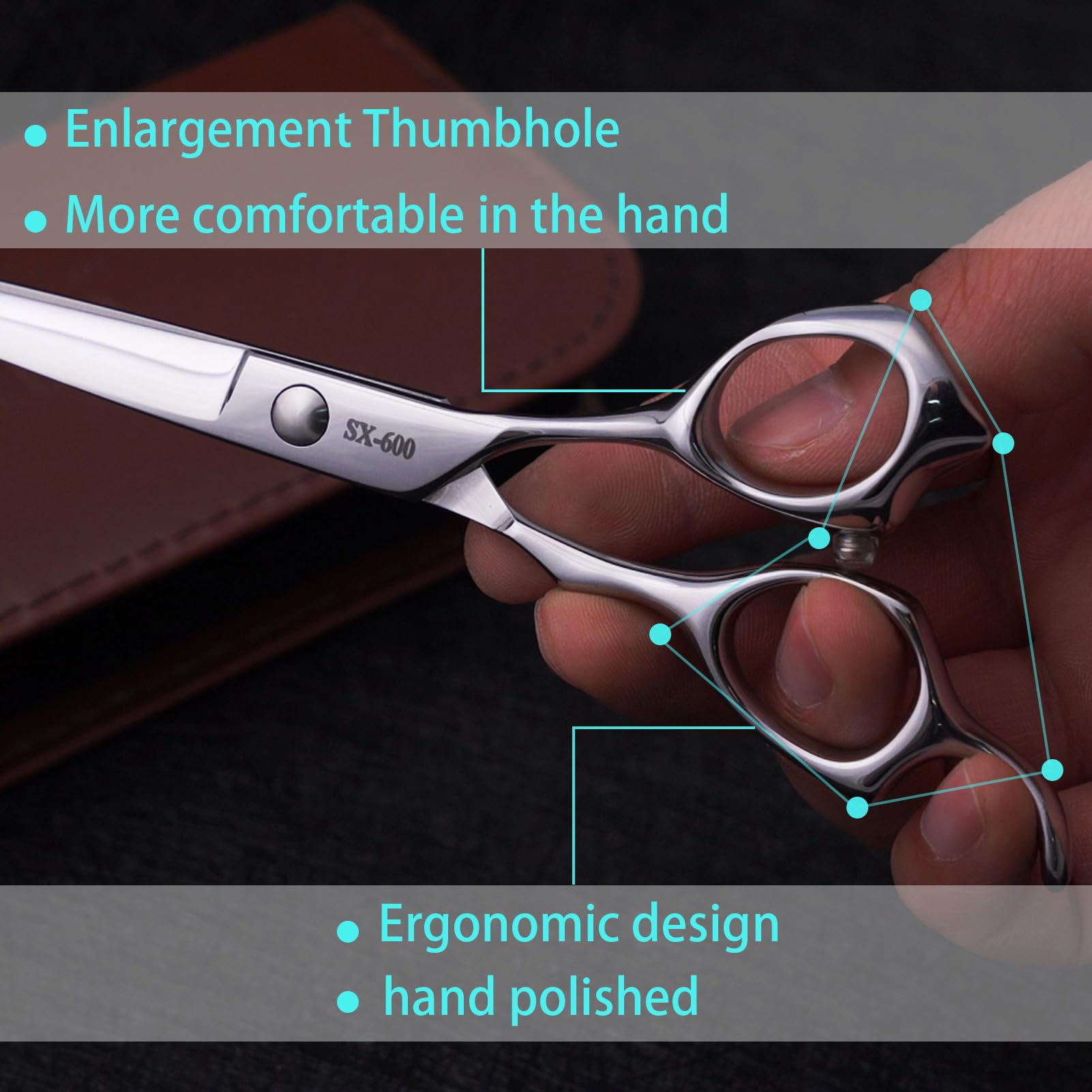 Silksnip stainless steel hairdresser scissors maintain a razor-sharp edge over time