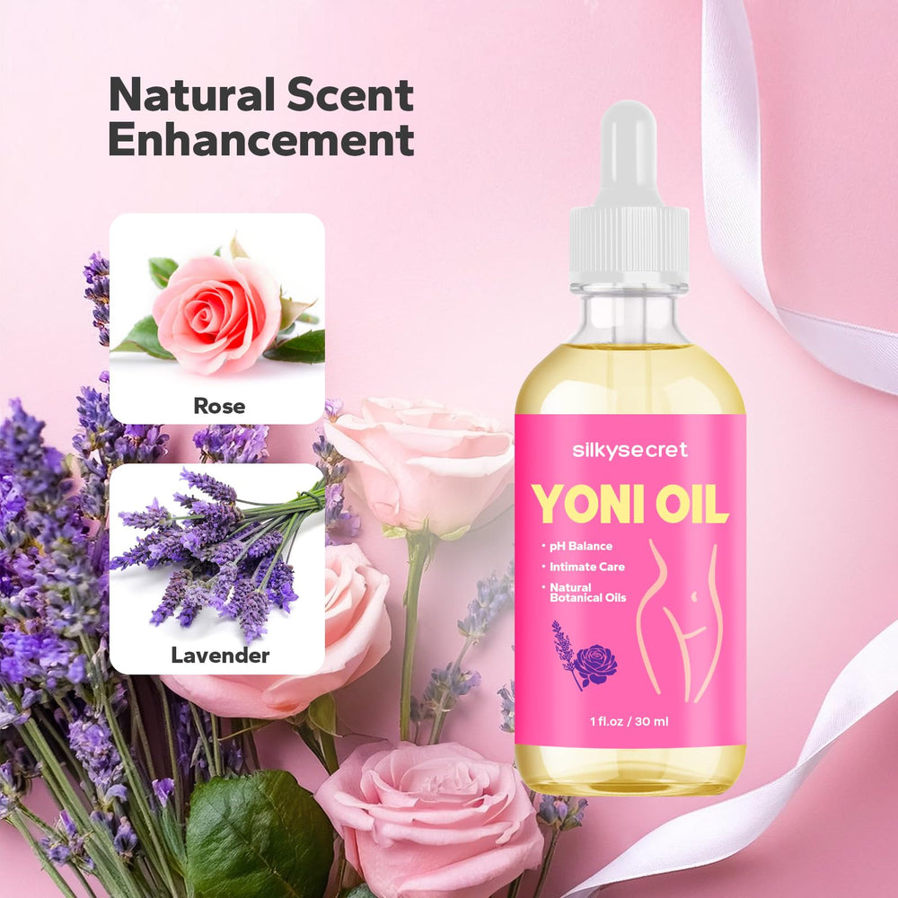 Textura ligera de SilkySecret Aceite Yoni para hidratación sin grasa.