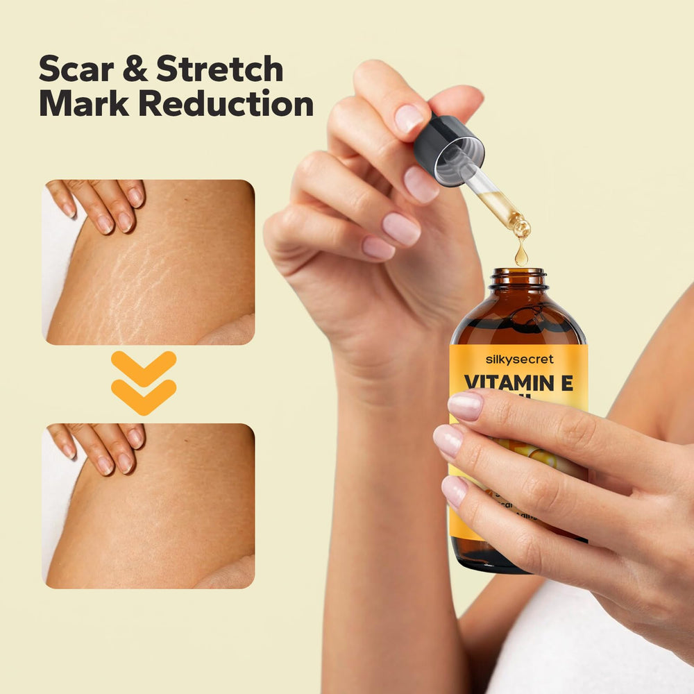 Bath and post-shower skin care with SilkySecret Vitamin E