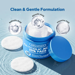 SilkyShark pad applied to face illustrating gentle exfoliation