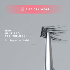 Box with 60 Silly George Pop-On Lashes clusters for versatile looks.