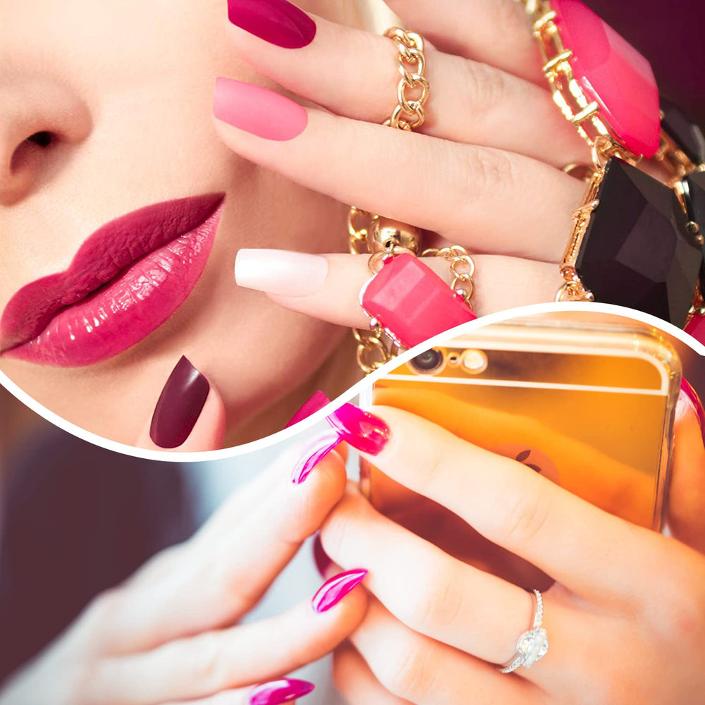 SILPECWEE glossy finish nail wraps add salon-like shine at home.