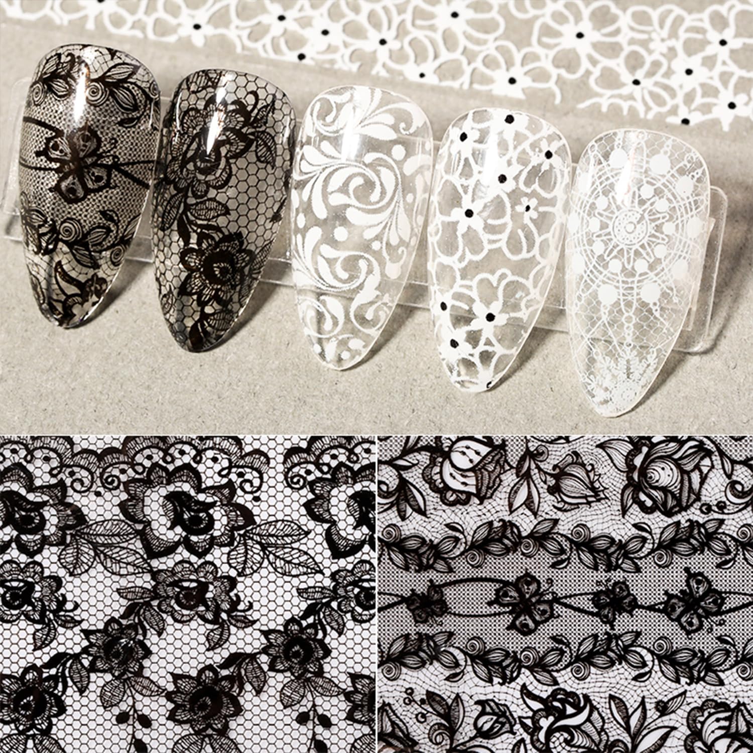 SILPECWEE holographic nail foil sheets shimmer on any manicure.