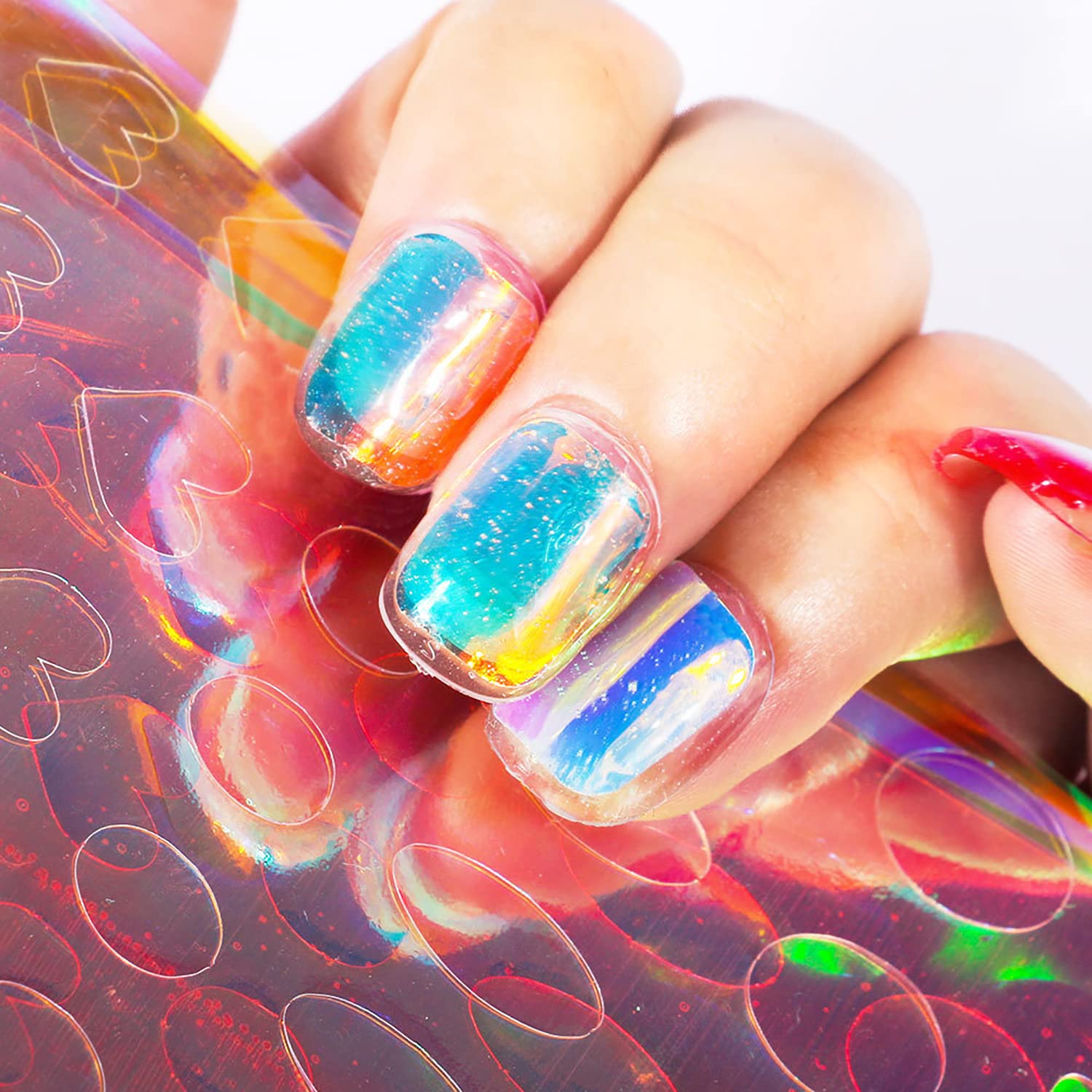 SILPECWEE holographic nail art adds depth and party-ready glow.