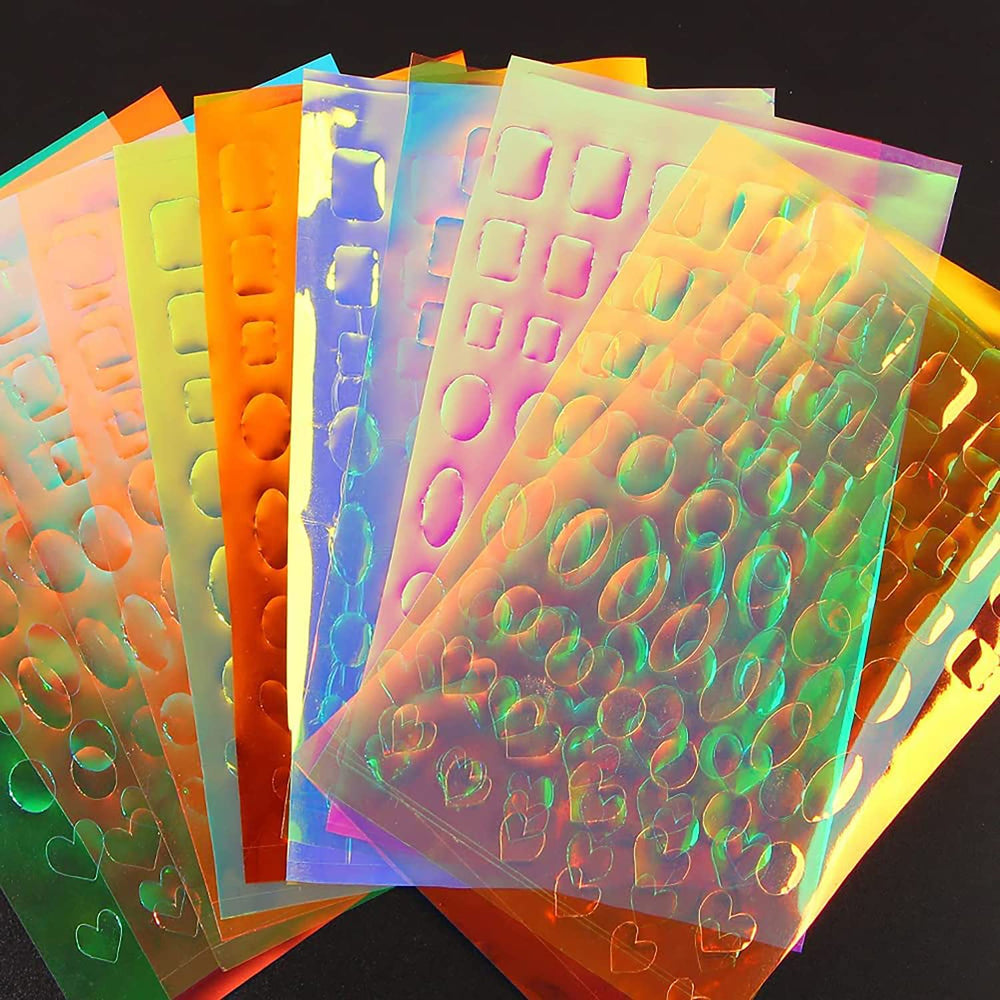 SILPECWEE iridescent film enhances crafts and nails with radiant shimmer.
