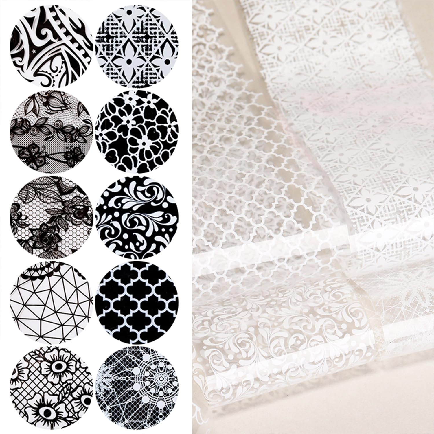 SILPECWEE nail decoration foil suitable for cases and crafts.