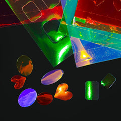 SILPECWEE square foil patterns offer sharp, contemporary nail looks.