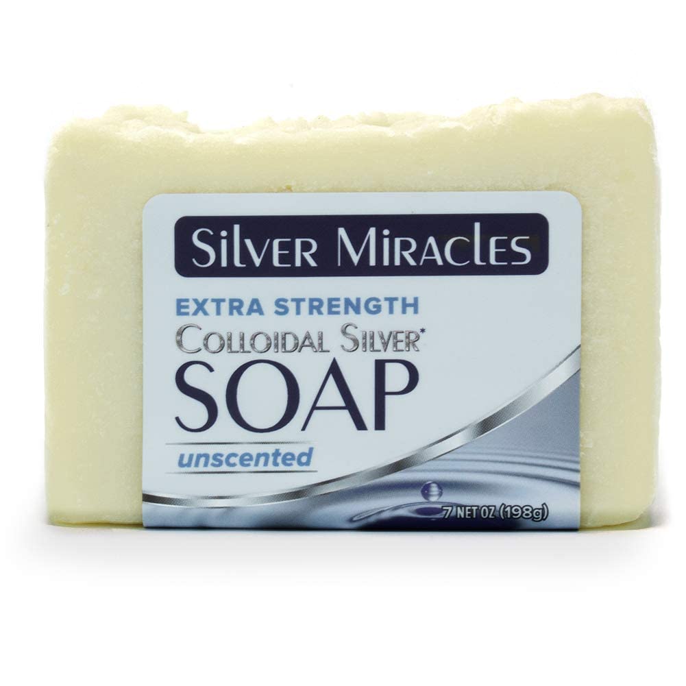 Silver Miracles barra de plata coloidal, doble molienda para mayor suavidad