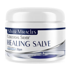 Silver Miracles Salve Coloidal en bote, cuidado suave de la piel