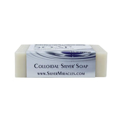 Silver Miracles Tea Tree Soap closeup highlighting natural ingredients