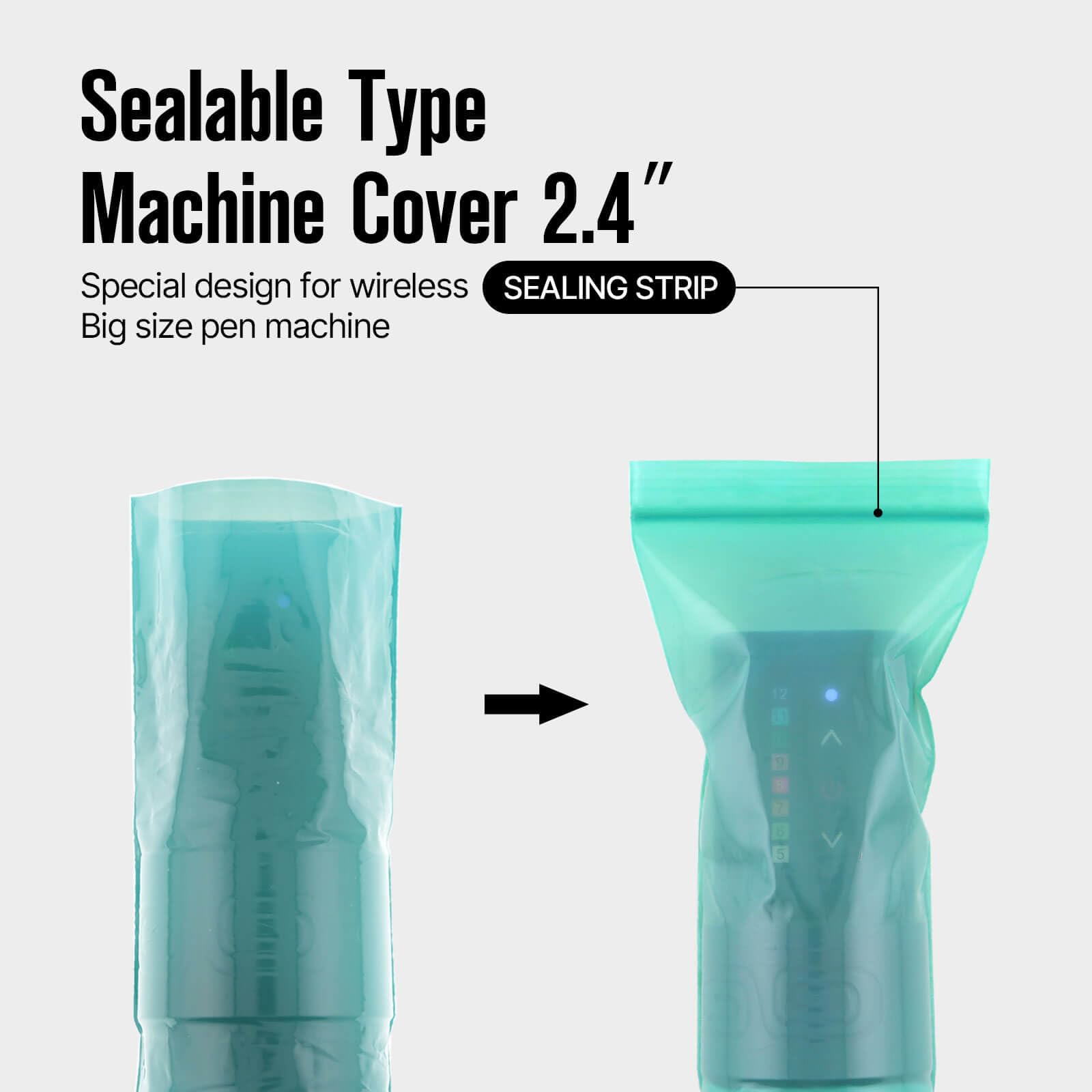 SilverHorse hygienic packaging keeps tattoo sleeves dust-free for safer storage.