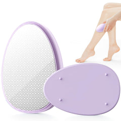 SILVLF Crystal Hair Eraser close-up highlighting a premium glass surface for gentle exfoliation.