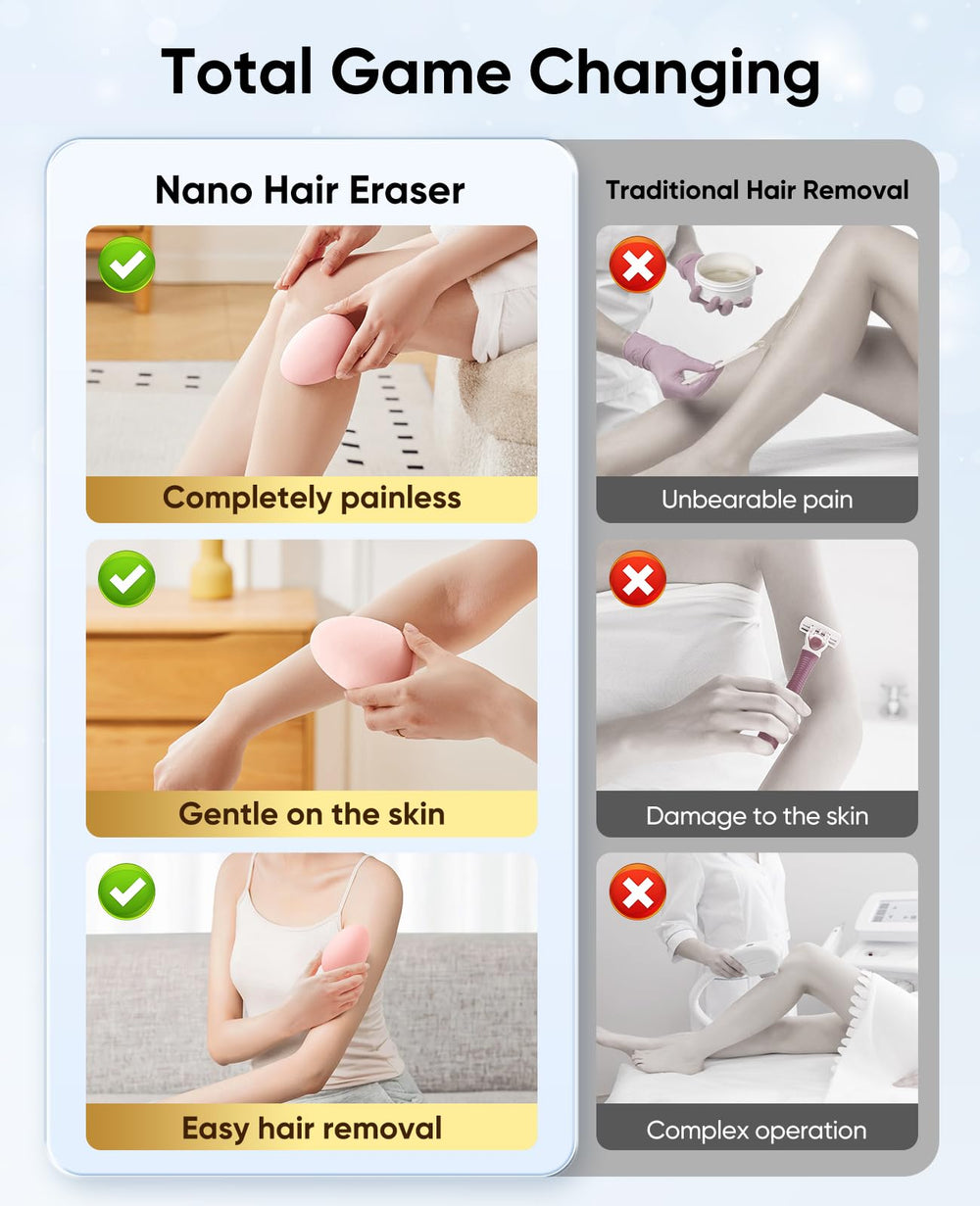 SILVLF remover on leg delivers smooth skin and confidence.