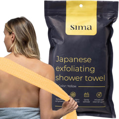 Sima toalla exfoliante, cara y cuerpo, dos caras para limpiar e exfoliar.