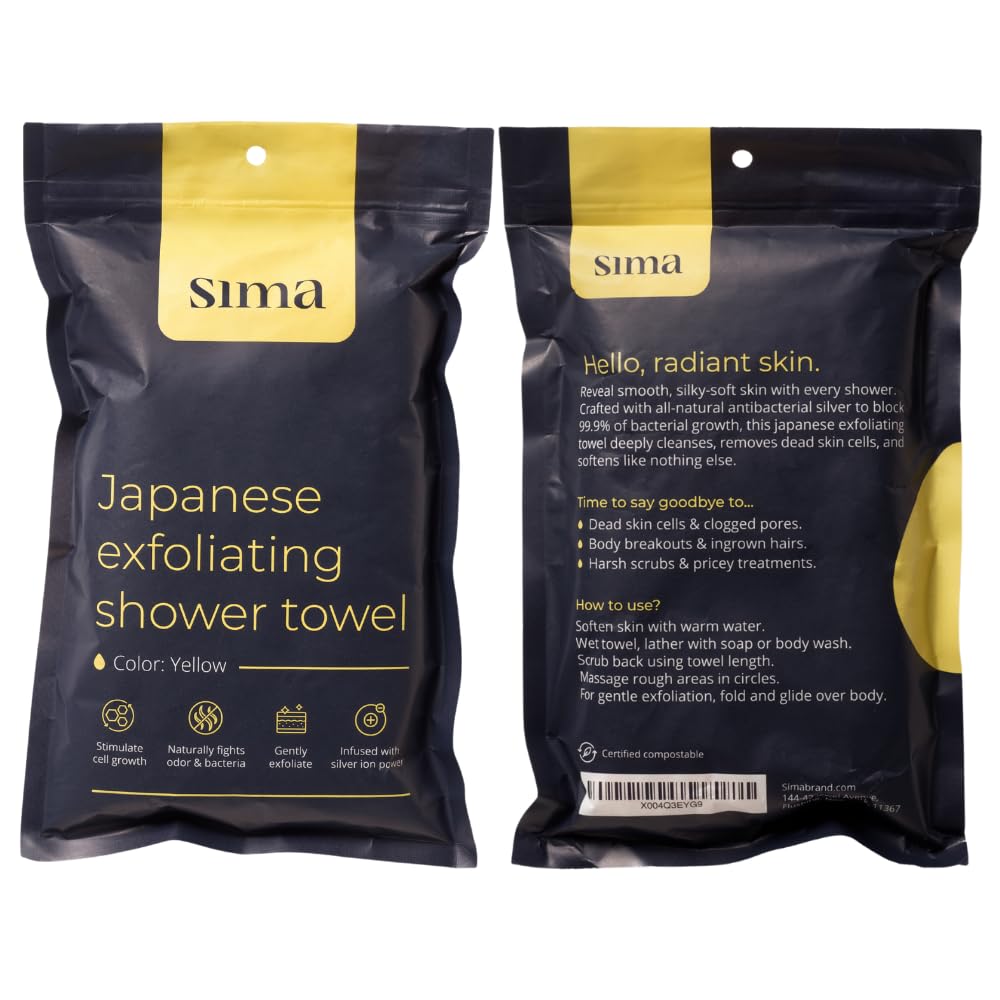 Sima toalla de baño suave y eficaz para piel suave.