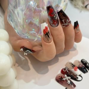 SIMAYKUWA arte uñas estilo dibujo-animado, ideal para manicura en casa.