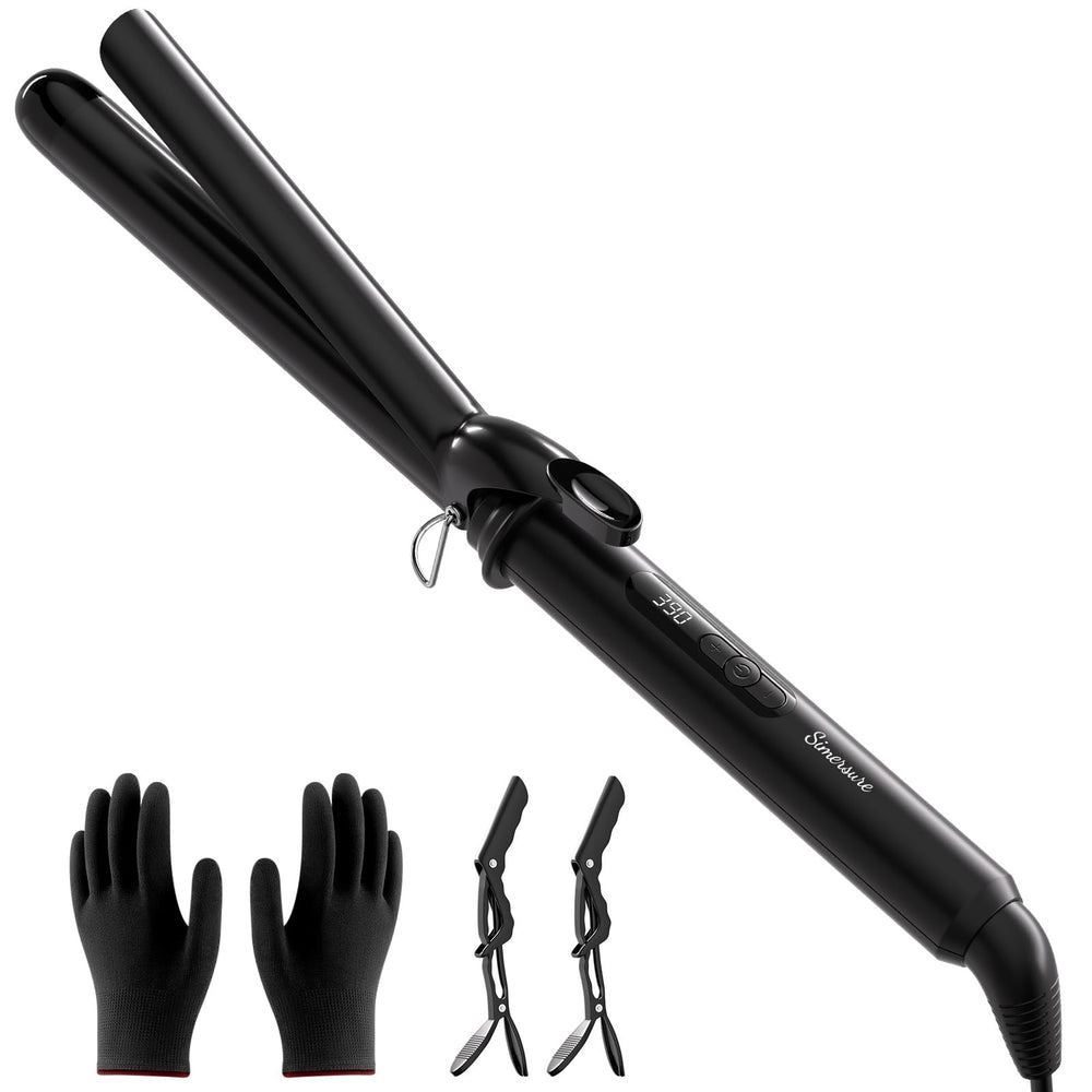 SimerSure curling iron 1-inch with long barrel for fast, uniform curls