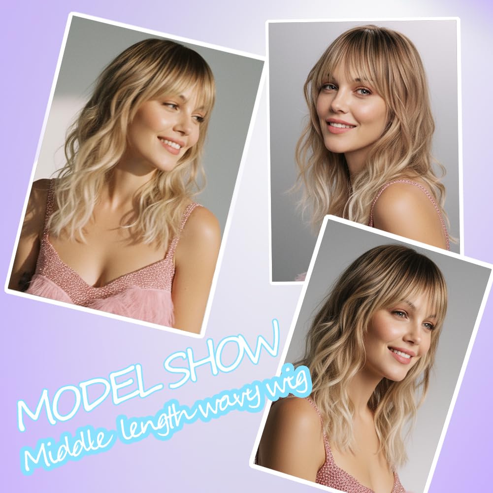 Simkaylee heat-resistant synthetic wig suitable for styling at home.