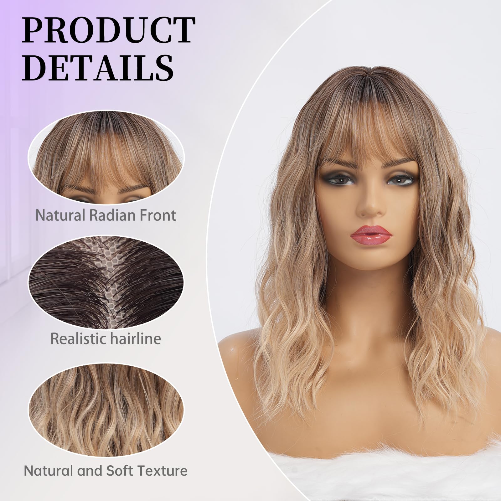 Simkaylee lightweight synthetic wig designed for comfortable all-day wear.