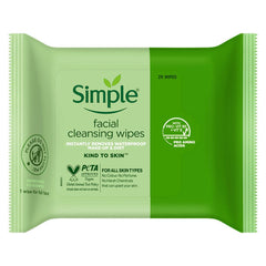Simple Kind to Skin cleansing wipes pack for on-the-go skincare.