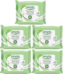 Simple Kind To Skin cleansing wipes travel pack—on-the-go makeup removal and gentle cleansing.