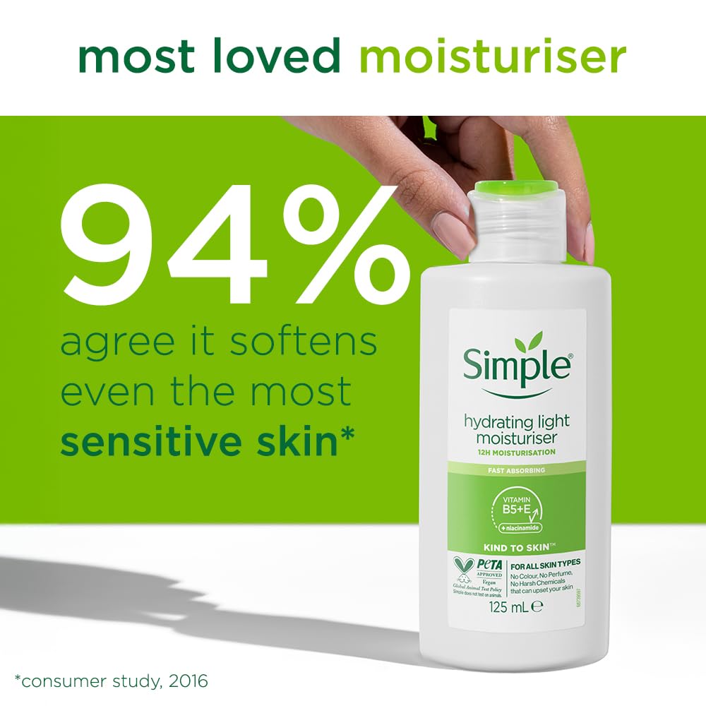 Simple moisturiser used during morning skincare routine for daily hydration.
