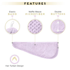 SimpleField absorbent microfiber towel speeds drying and reduces frizz on curly hair.