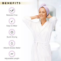 SimpleField curly-hair friendly microfiber towel minimizes frizz and breakage.