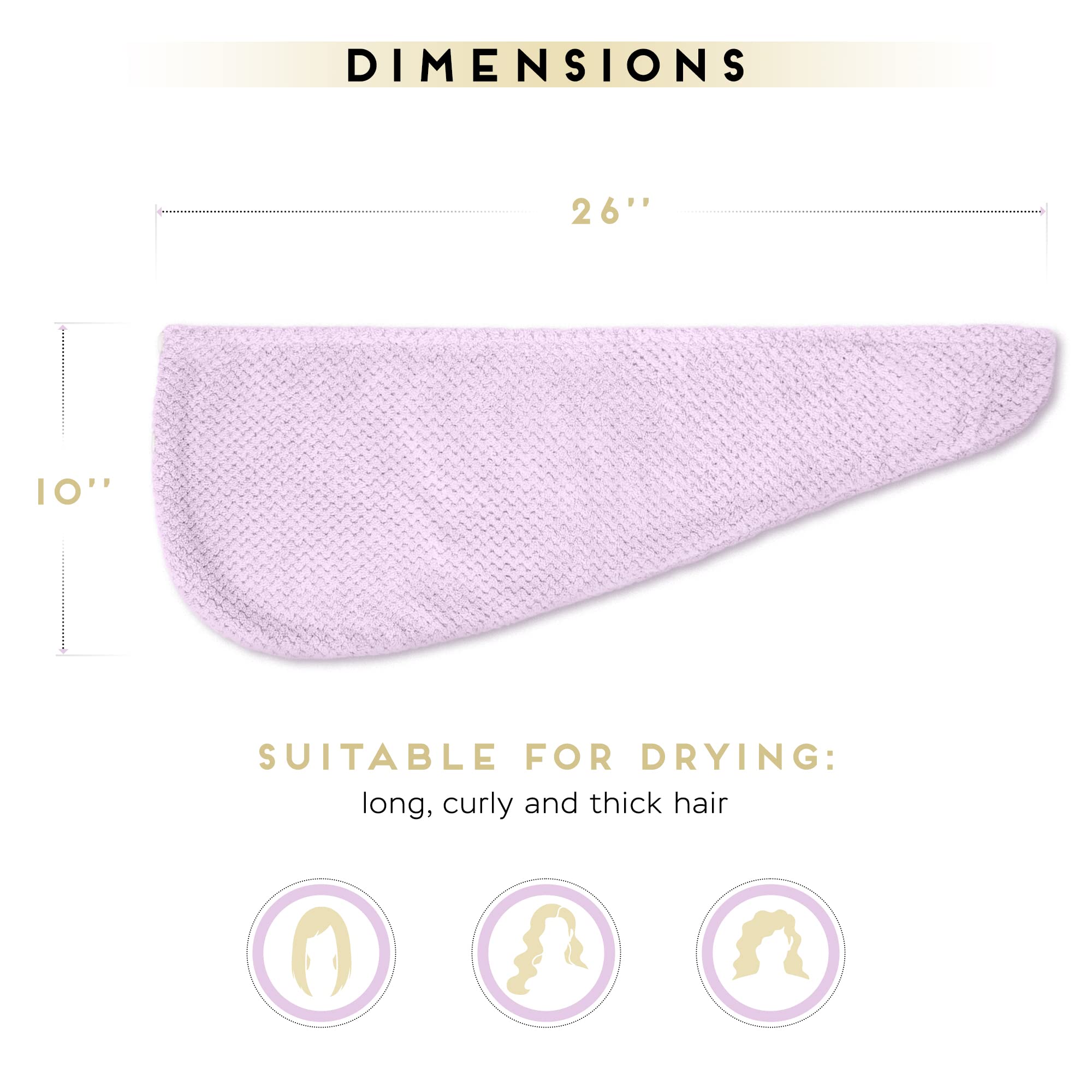 SimpleField towel wrap fits kids and adults for easy styling and hands-free routines.