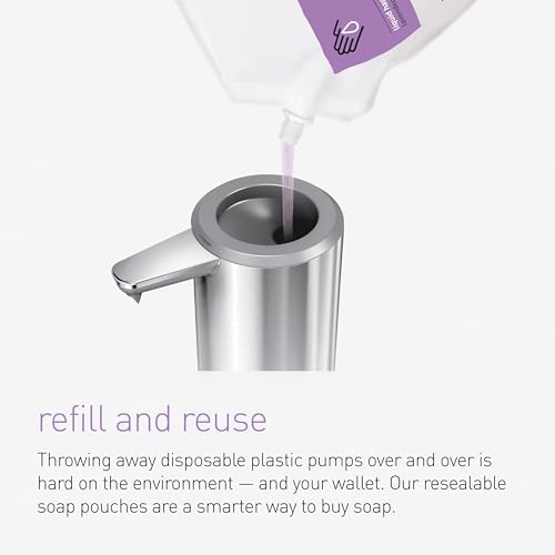 simplehuman fórmula sin fragancia, hipoalergénica y suave para piel sensible.